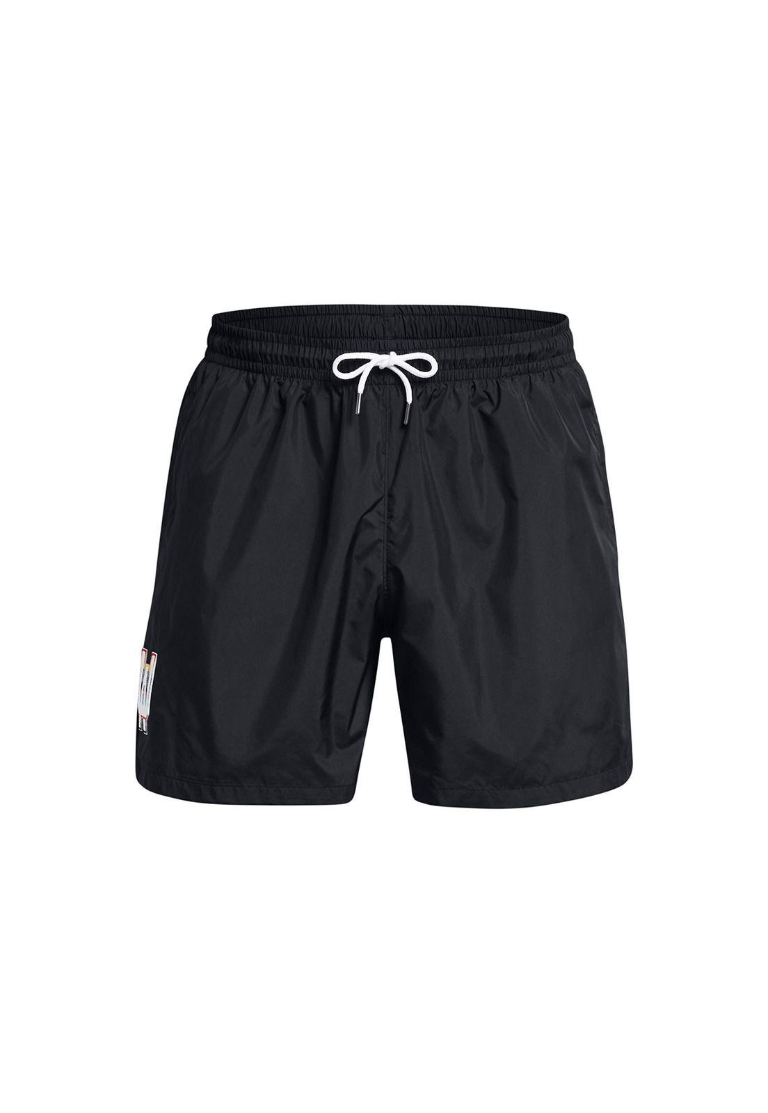 Shorts UA Woven Volley Pride Hombre Negro-0
