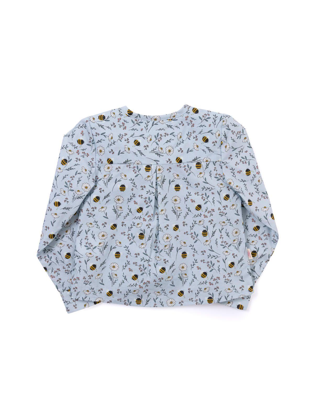 Blusa Manga Larga Niña Cali Celeste-1