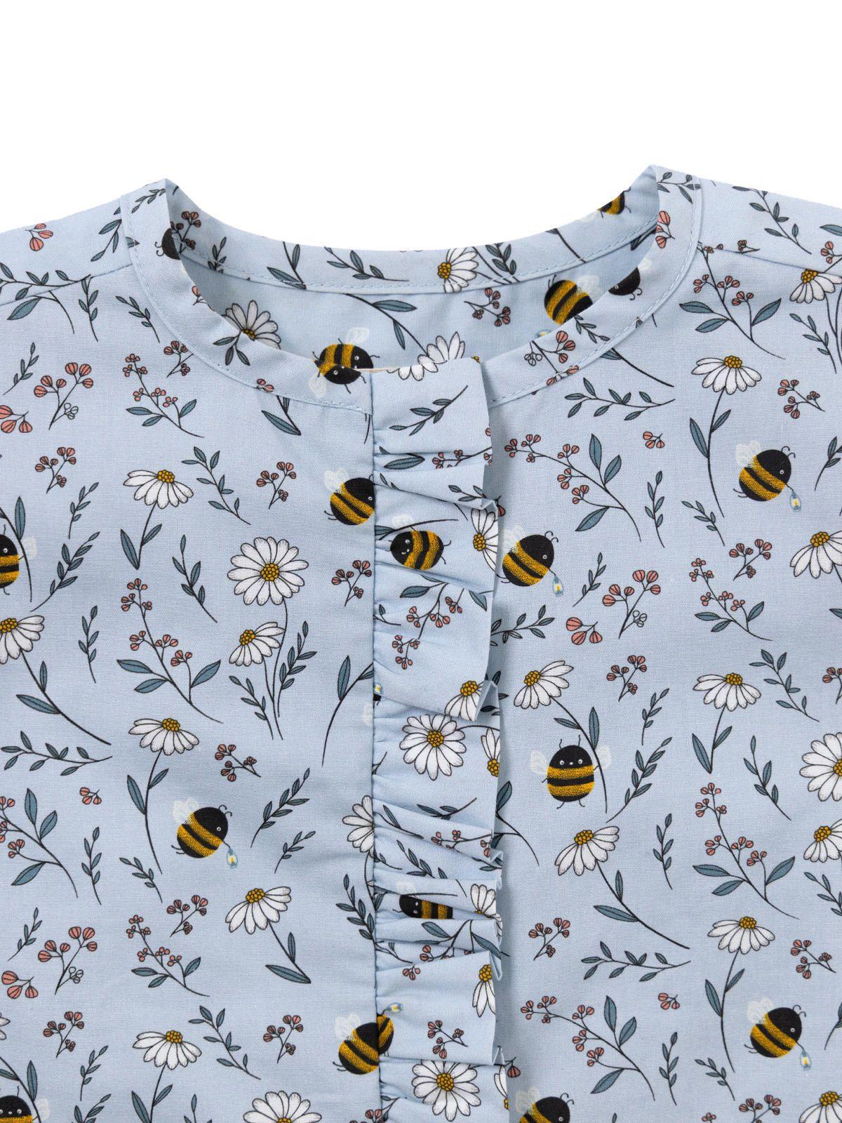 Blusa Manga Larga Niña Cali Celeste-3