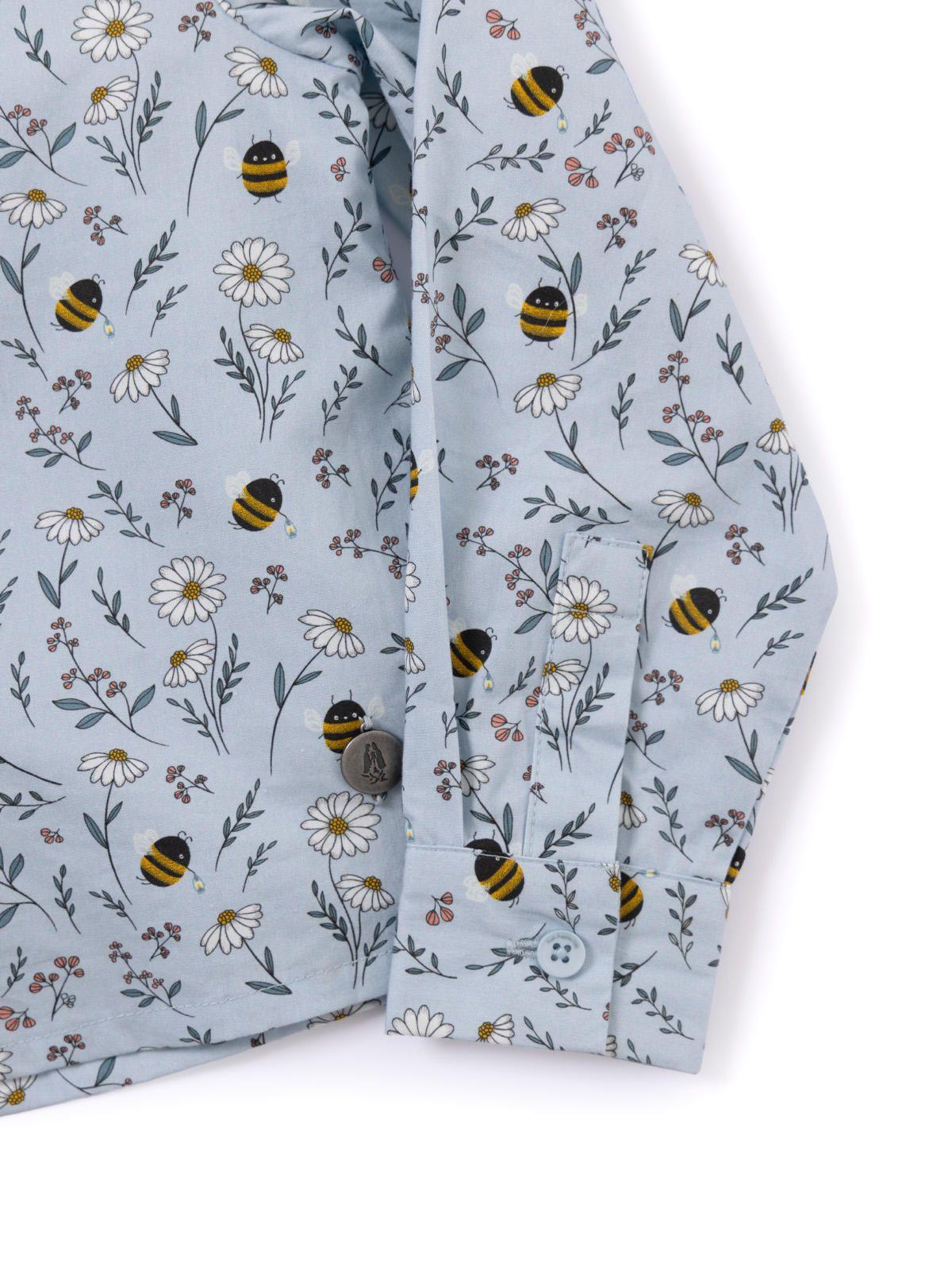 Blusa Manga Larga Niña Cali Celeste-4