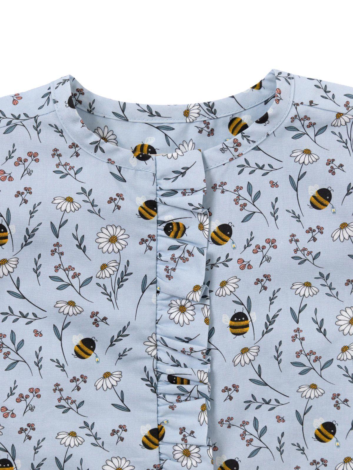 Blusa Manga Larga Niña Cali Celeste-3