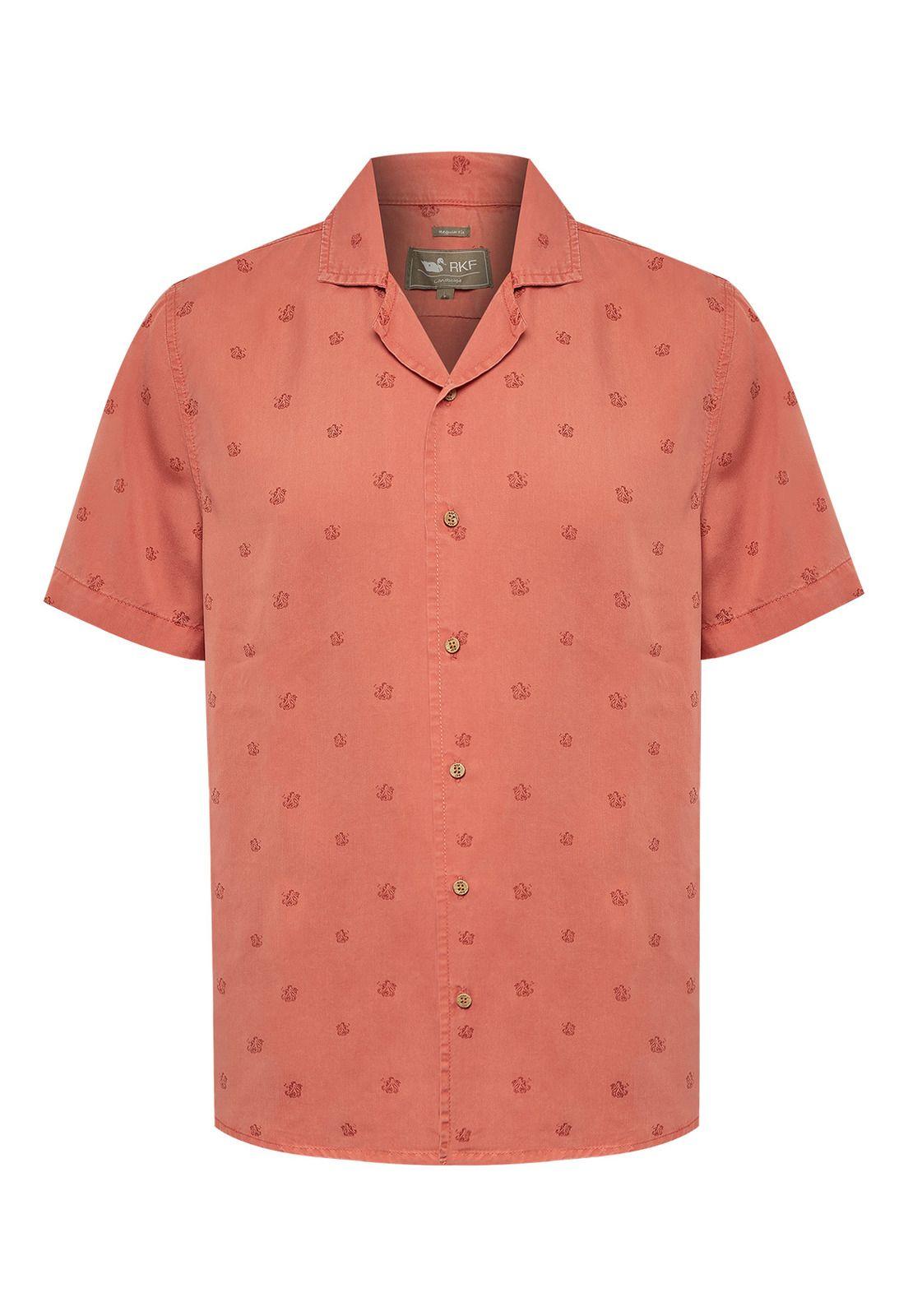 Camisa Tencel Hombre Tencelpri Rojo-0