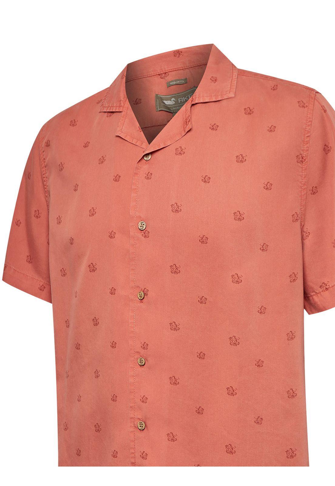 Camisa Tencel Hombre Tencelpri Rojo-3