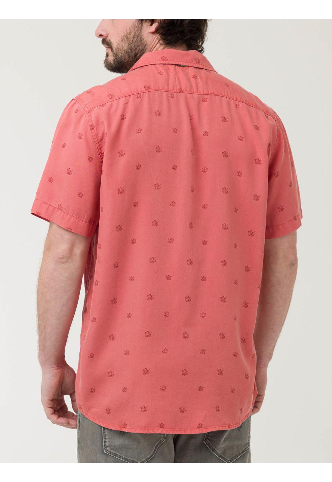 Camisa Tencel Hombre Tencelpri Rojo-5