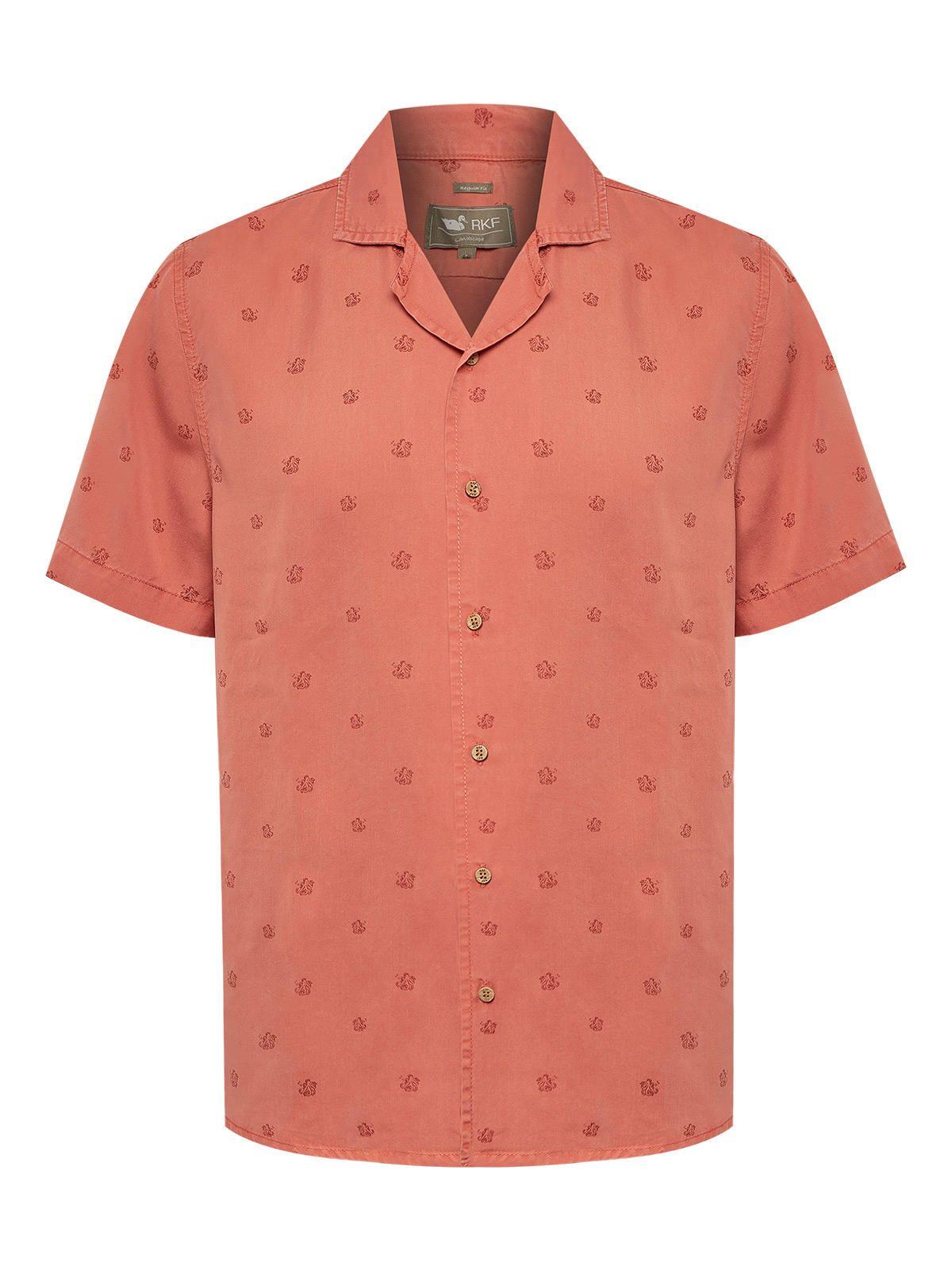 Camisa Tencel Hombre Tencelpri Rojo-0