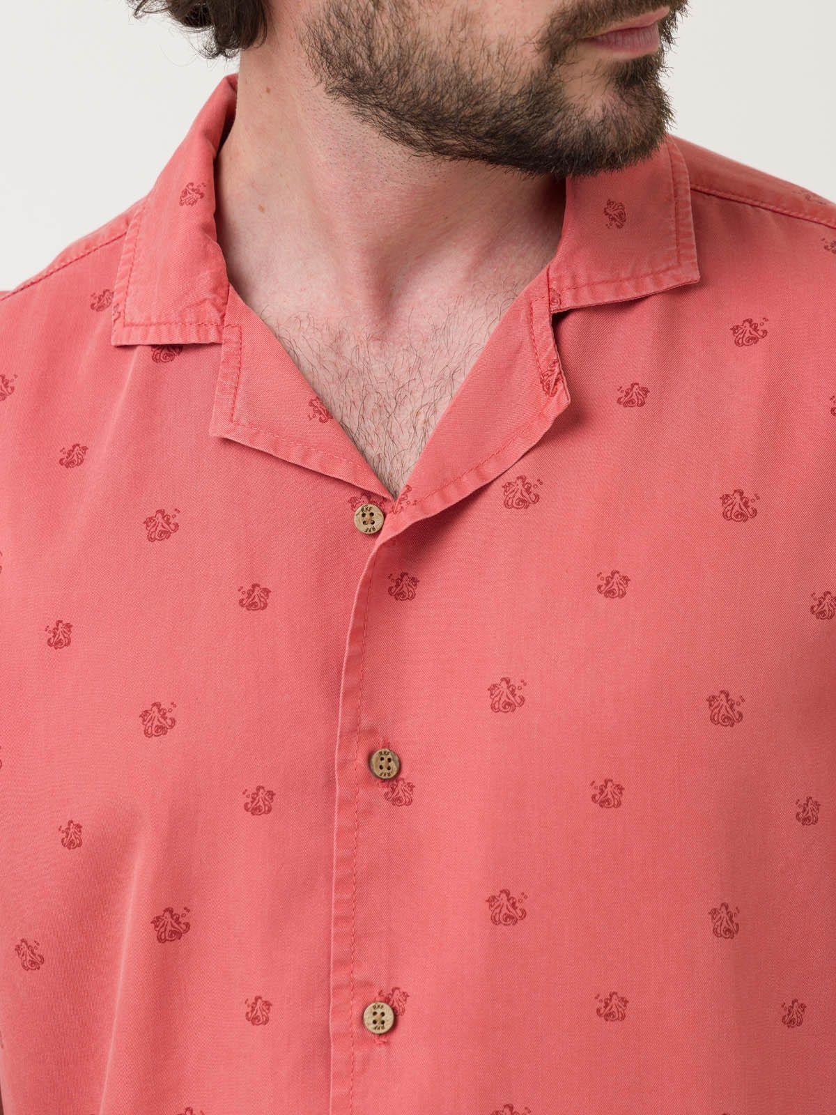 Camisa Tencel Hombre Tencelpri Rojo-6