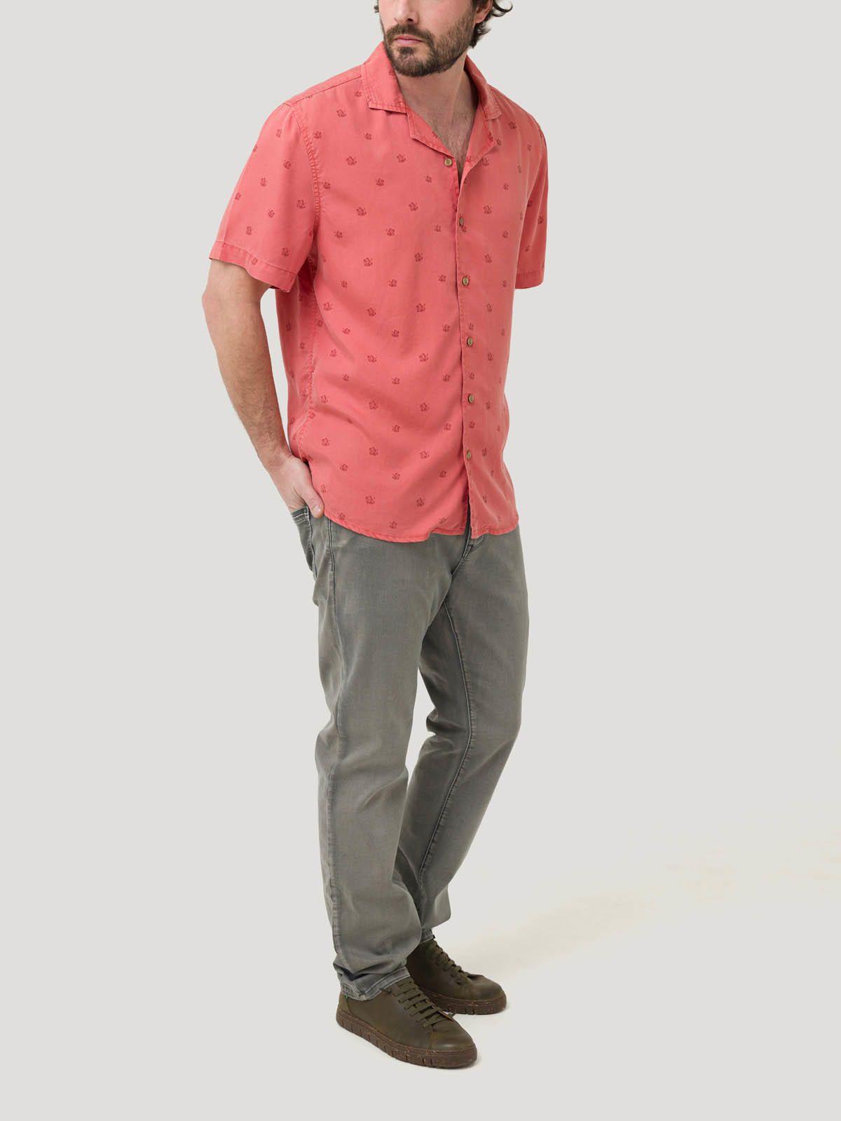 Camisa Tencel Hombre Tencelpri Rojo-7