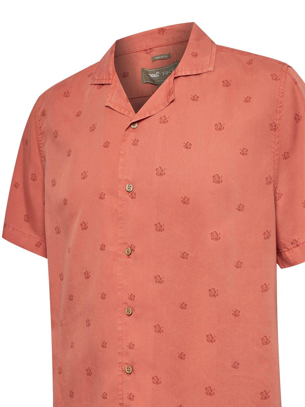 Camisa Tencel Hombre Tencelpri Rojo-3