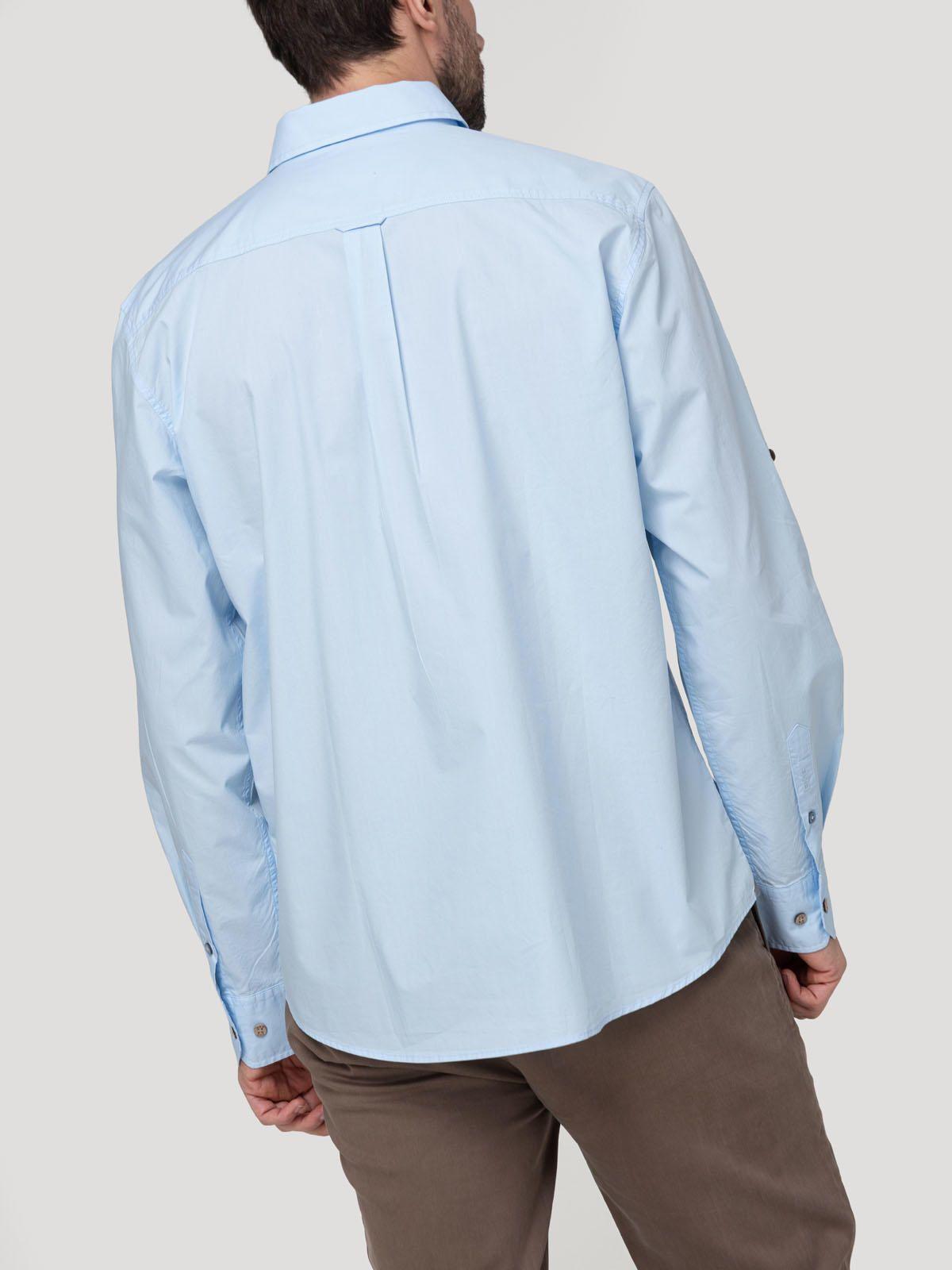 Camisa Algodón Orgánico Hombre Galiton Celeste-5
