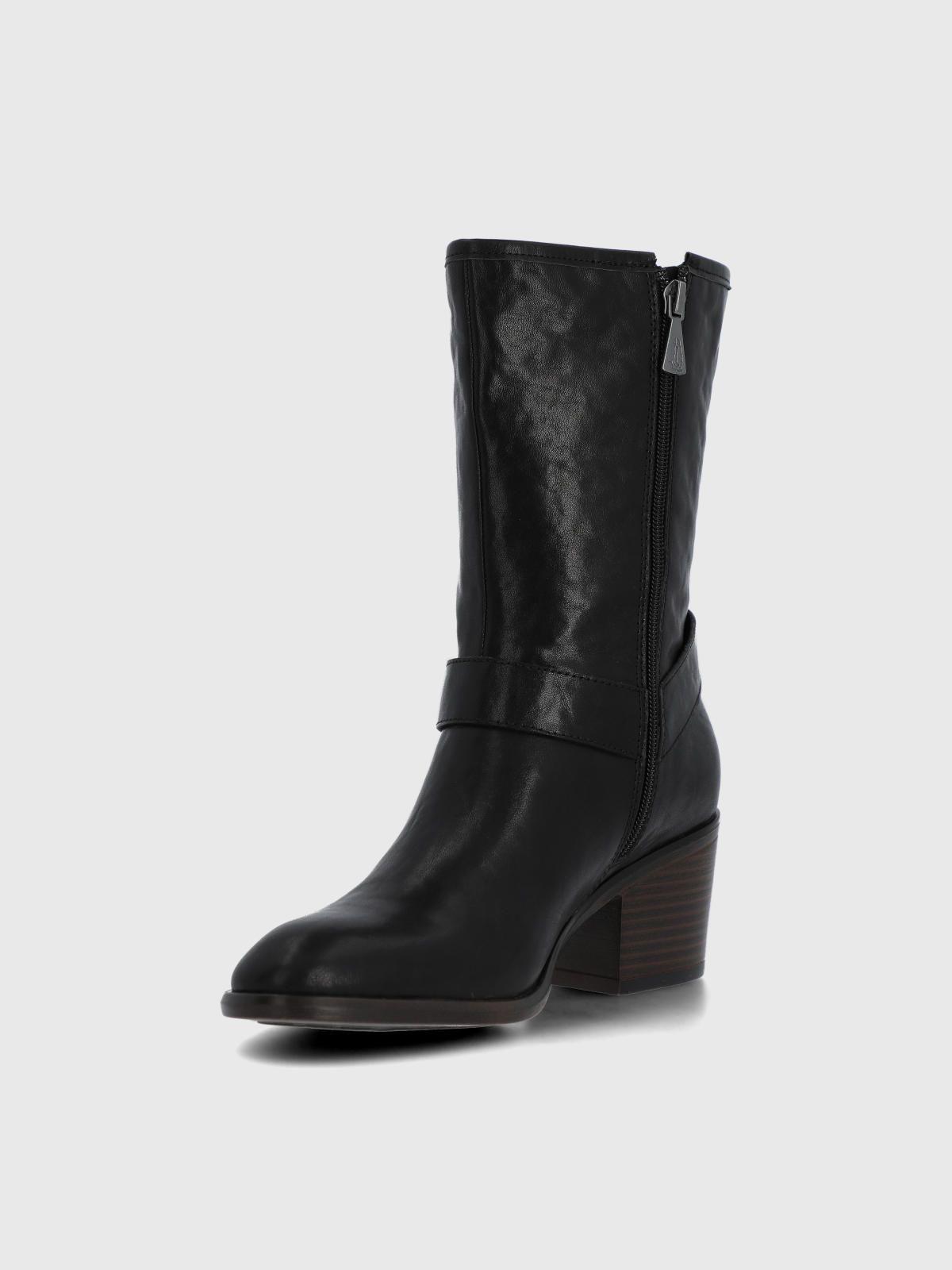 Bota Cuero Mujer Mayda Negra-5