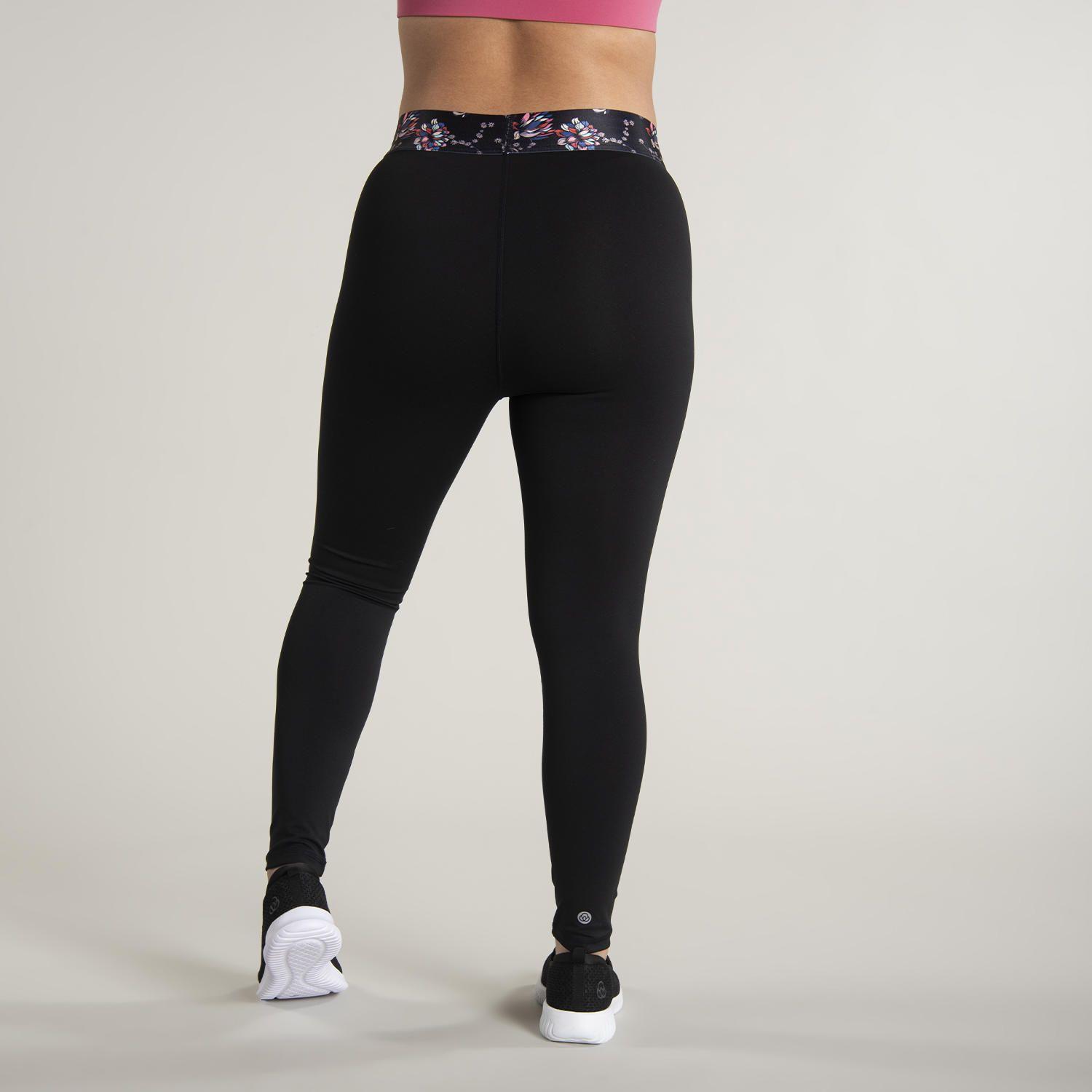 Calza Mujer Mid Rise Ankle Leg Negro-2