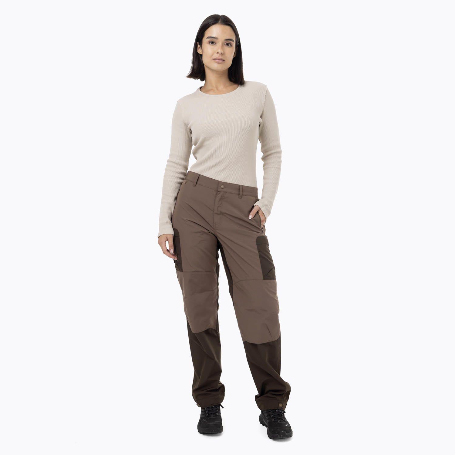 Pantalón Mujer Techn With Pre-Shaped Knees Café-7