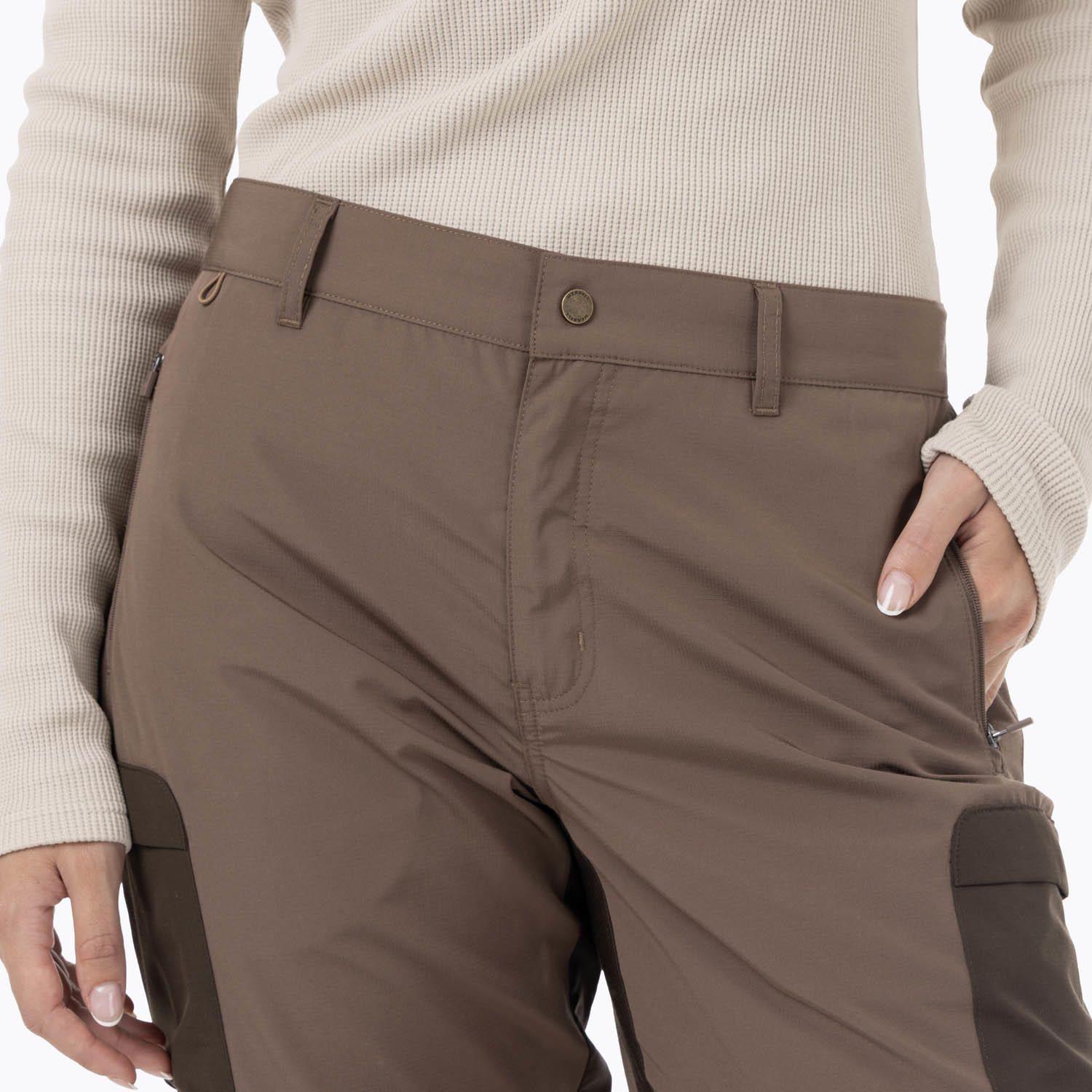 Pantalón Mujer Techn With Pre-Shaped Knees Café-5