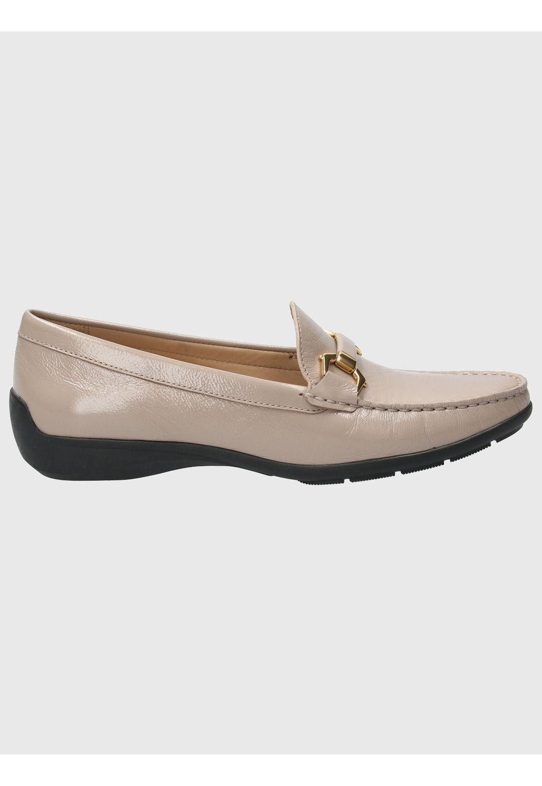 Mocasín Cuero Mujer Natalia Beige-1