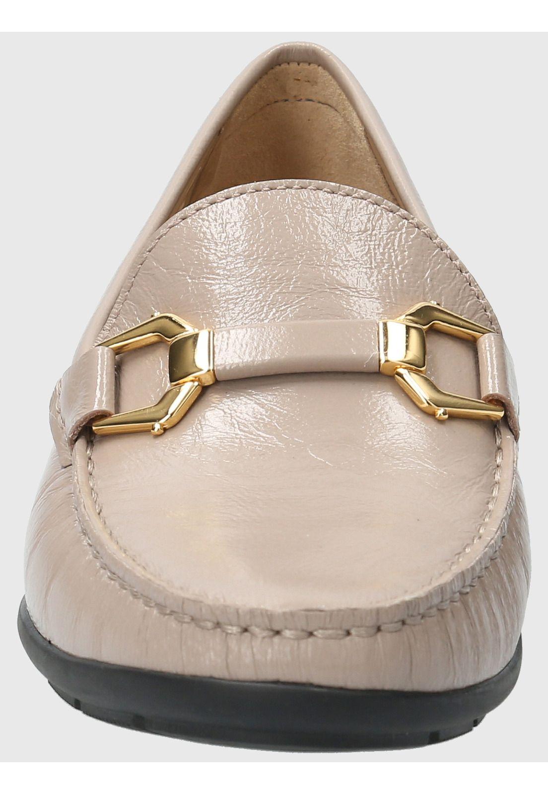Mocasín Cuero Mujer Natalia Beige-3