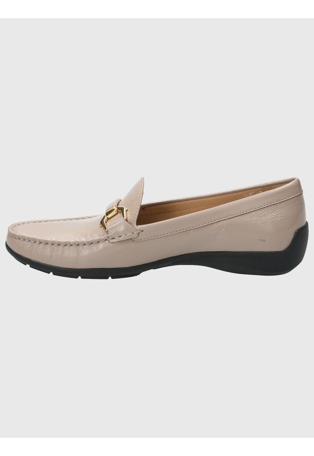 Mocasín Cuero Mujer Natalia Beige-5