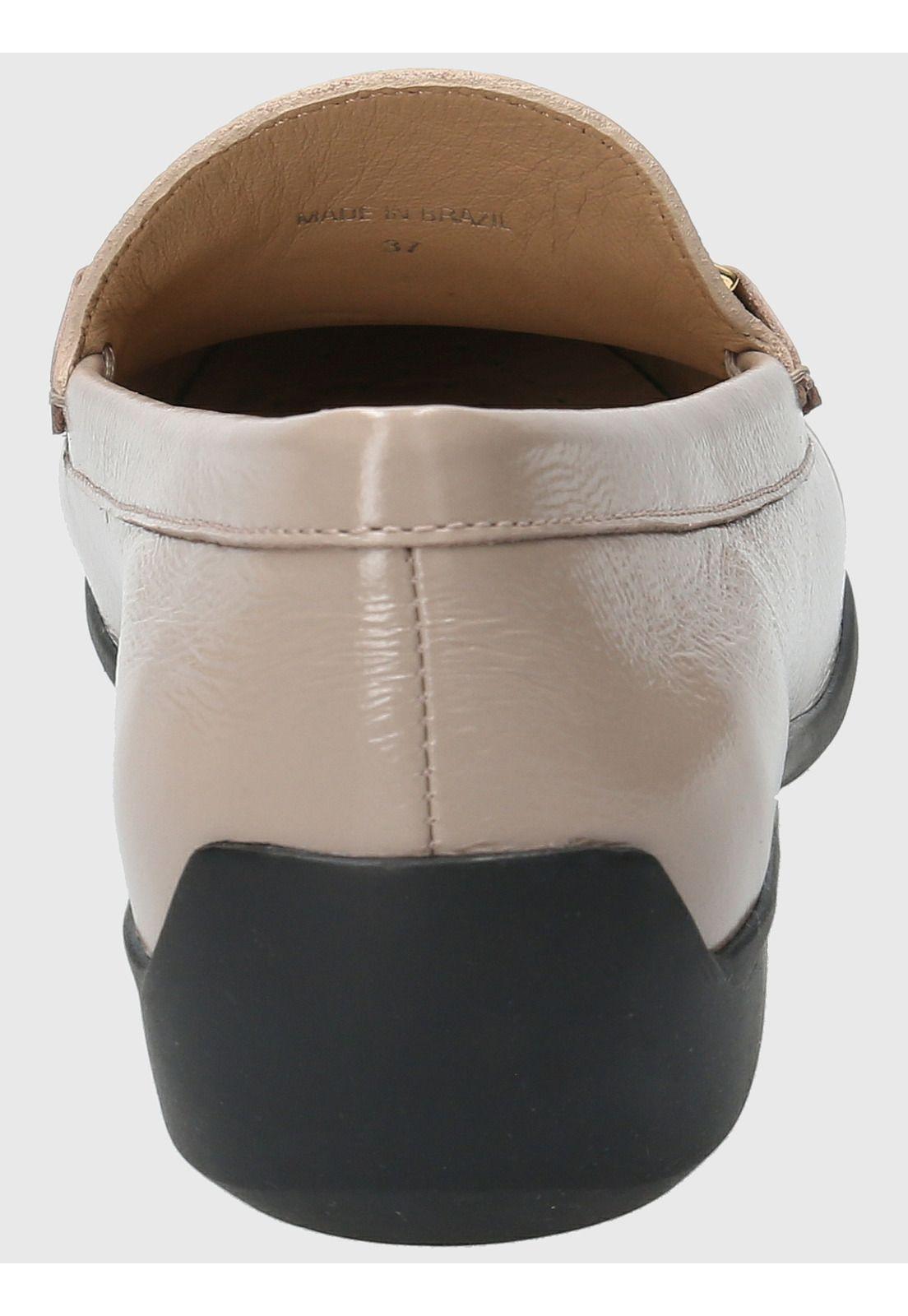 Mocasín Cuero Mujer Natalia Beige-6