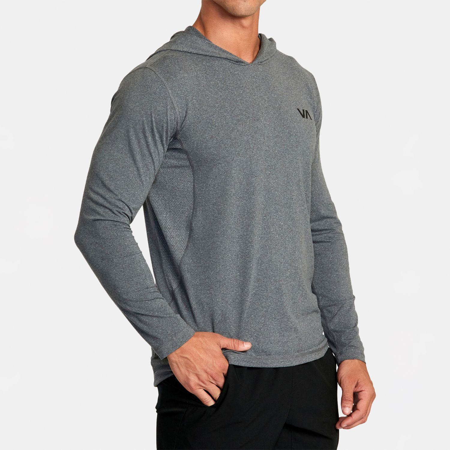 Polera Hombre Sport Vent Hood M Kt Gris-5