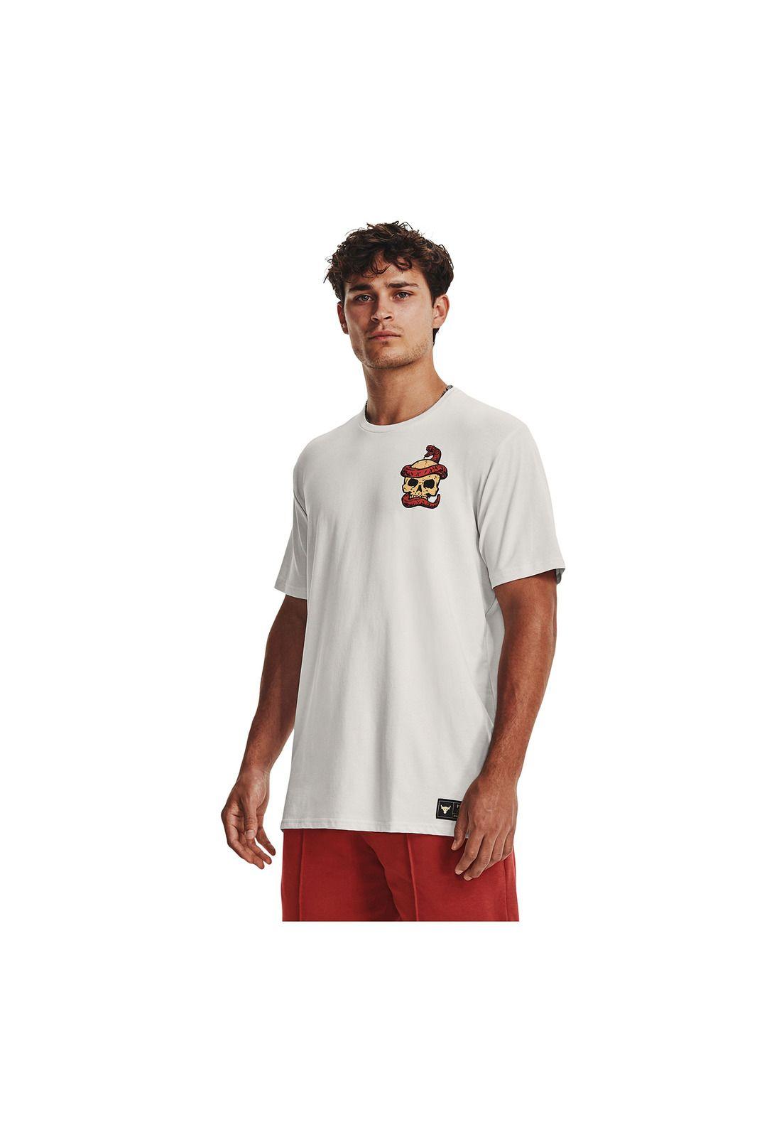 Polera M/C Training Project Rock Cobra Blanco Hombre-3
