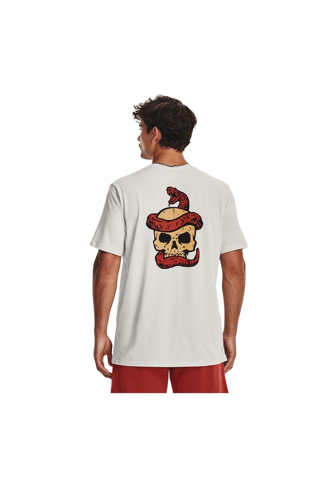Polera M/C Training Project Rock Cobra Blanco Hombre-4