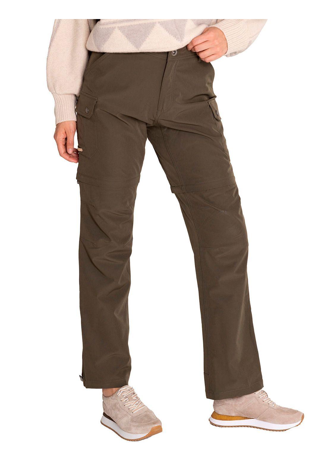 Pantalón Desmontable Fib Reciclada Mujer Verde-4