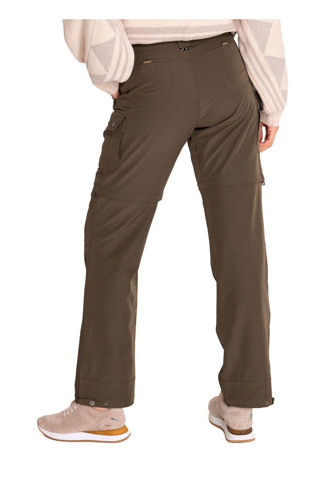 Pantalón Desmontable Fib Reciclada Mujer Verde-5
