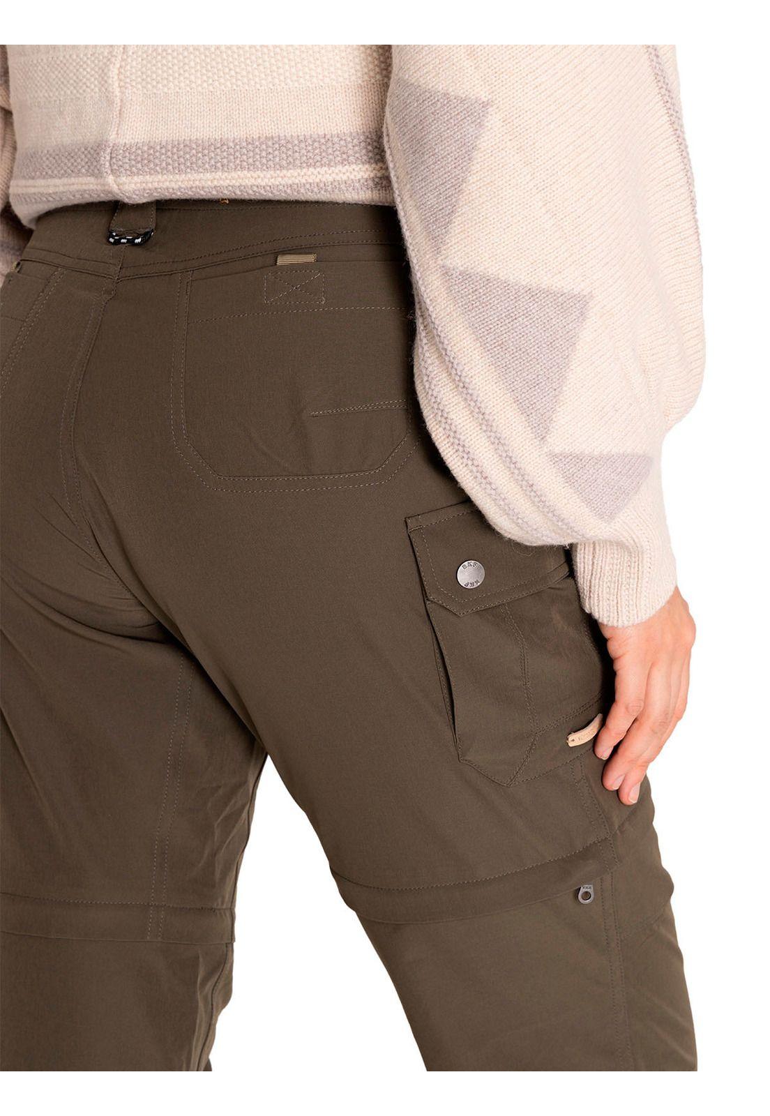 Pantalón Desmontable Fib Reciclada Mujer Verde-8