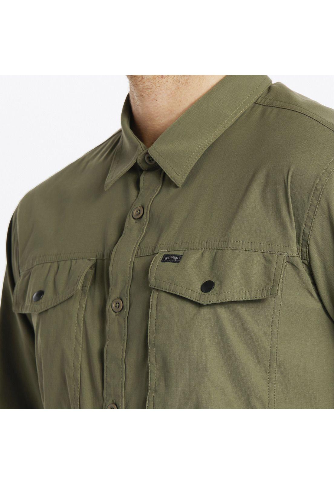 Camisa M/L Hombre Surftrek Tech M W Oliva-5