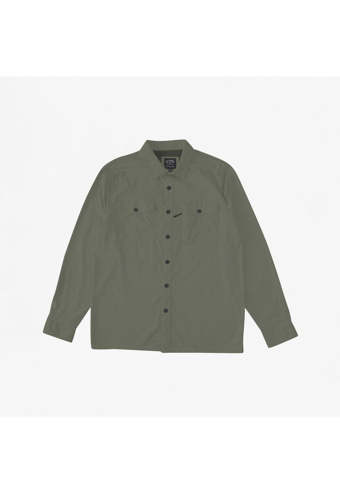 Camisa M/L Hombre Surftrek Tech M W Oliva-6