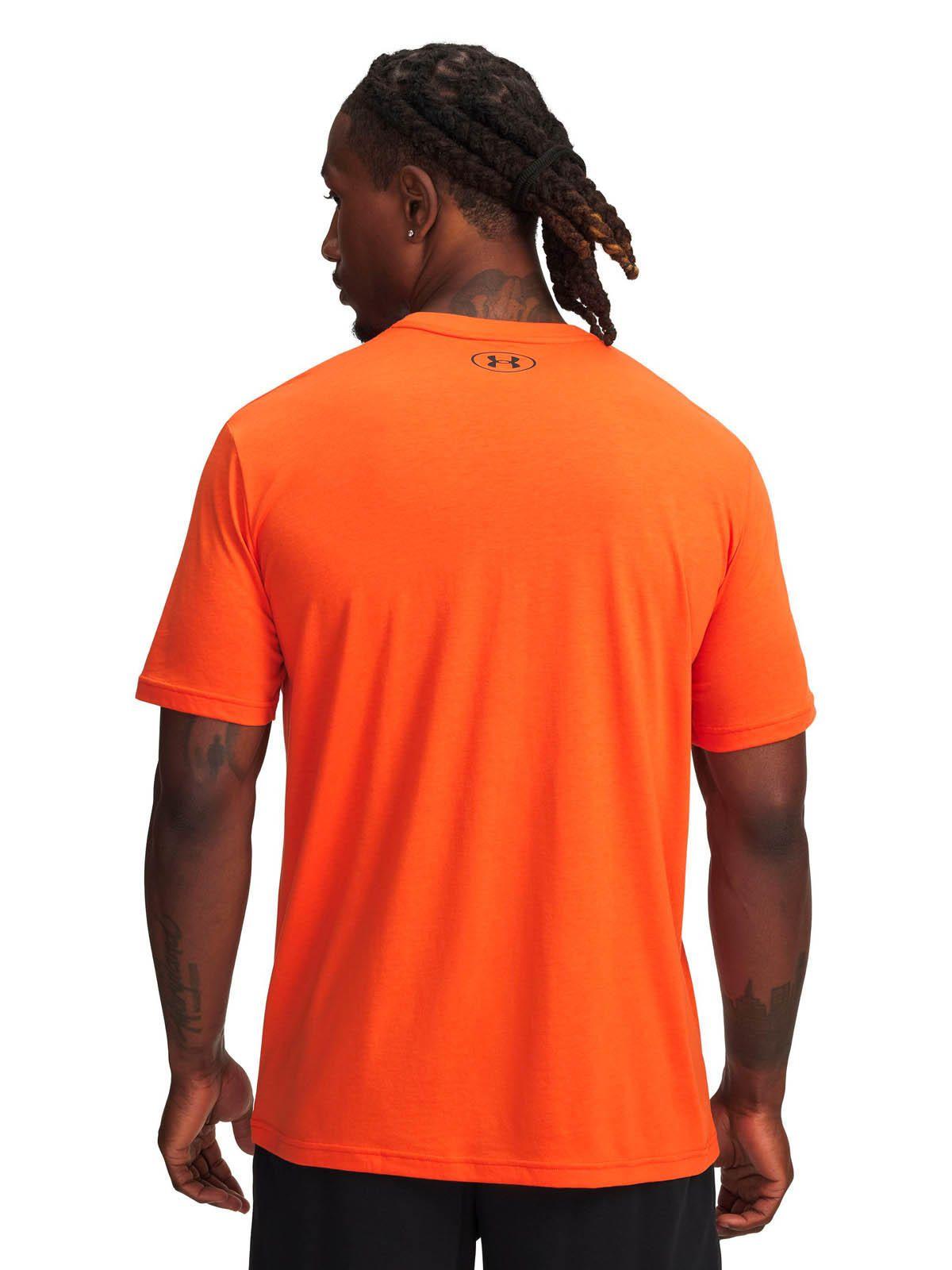 Polera Manga Corta Training para hombre Porject Rock naranja -1