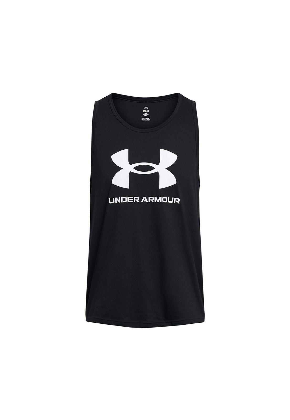 Polera sin manga UA Sprtstyle hombre Negro-0