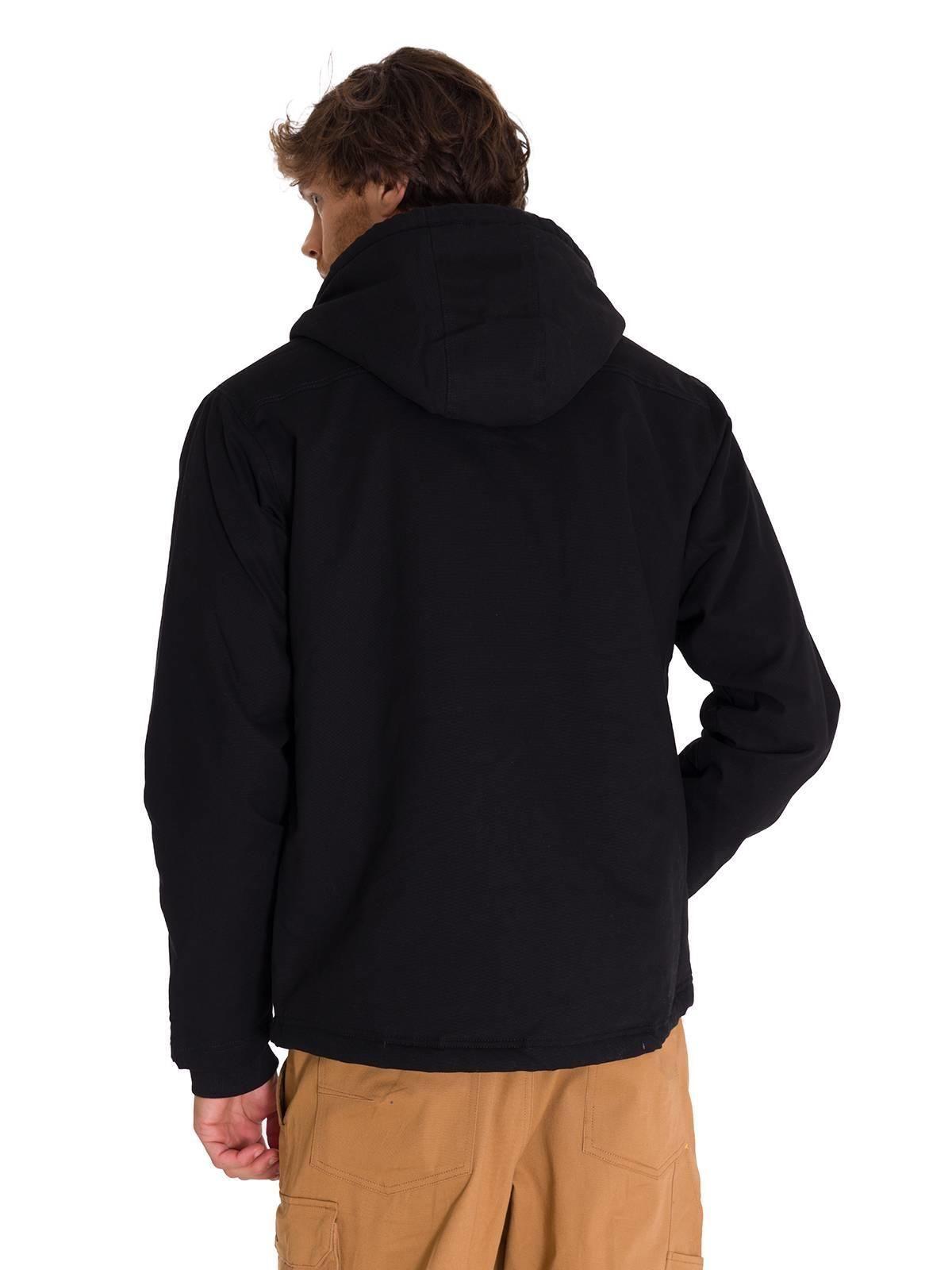 Chaqueta Hooded Sherpa Lined Hombre Negra-3
