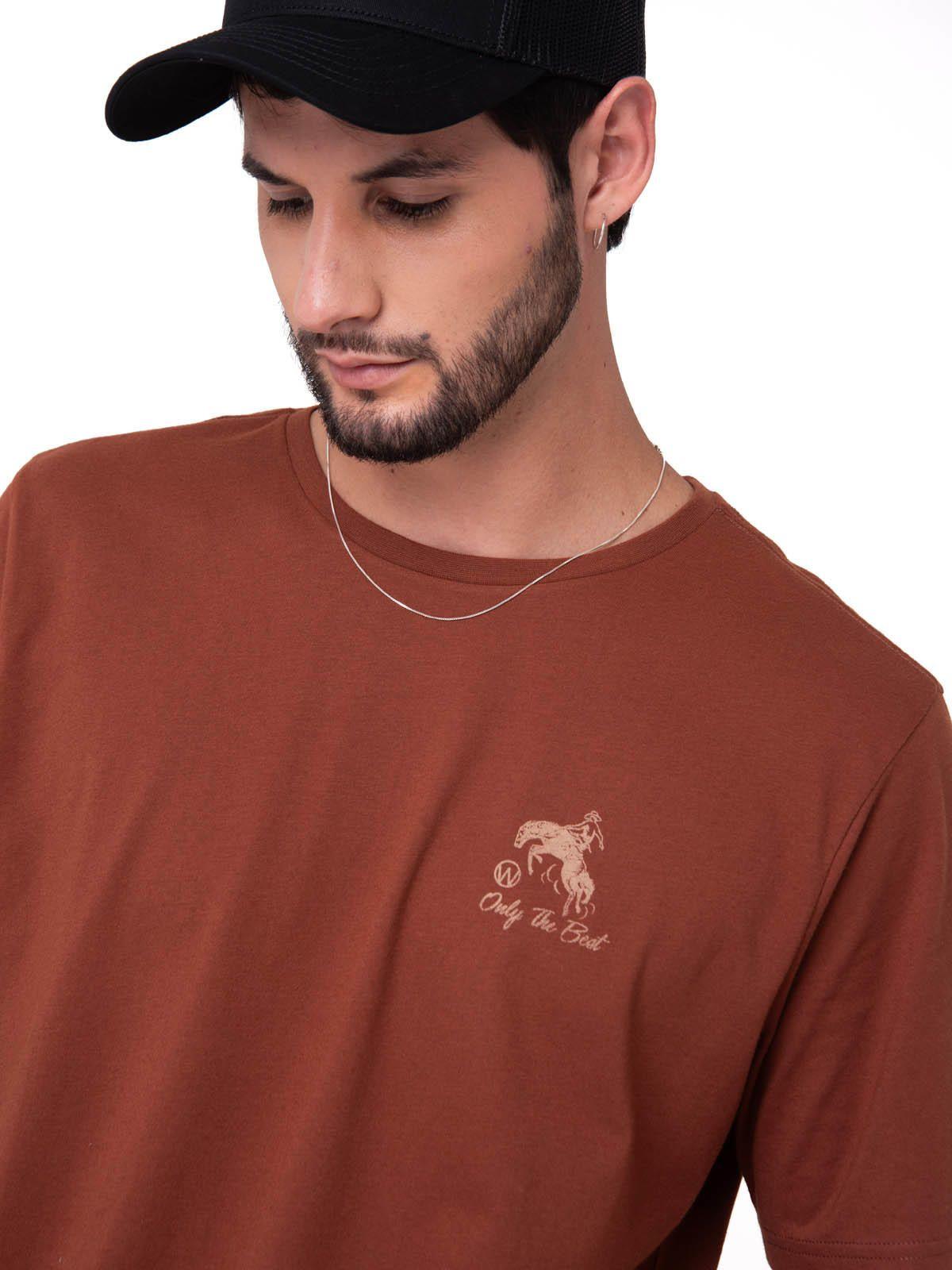 Polera Manga Corta Hombre Western Café-3