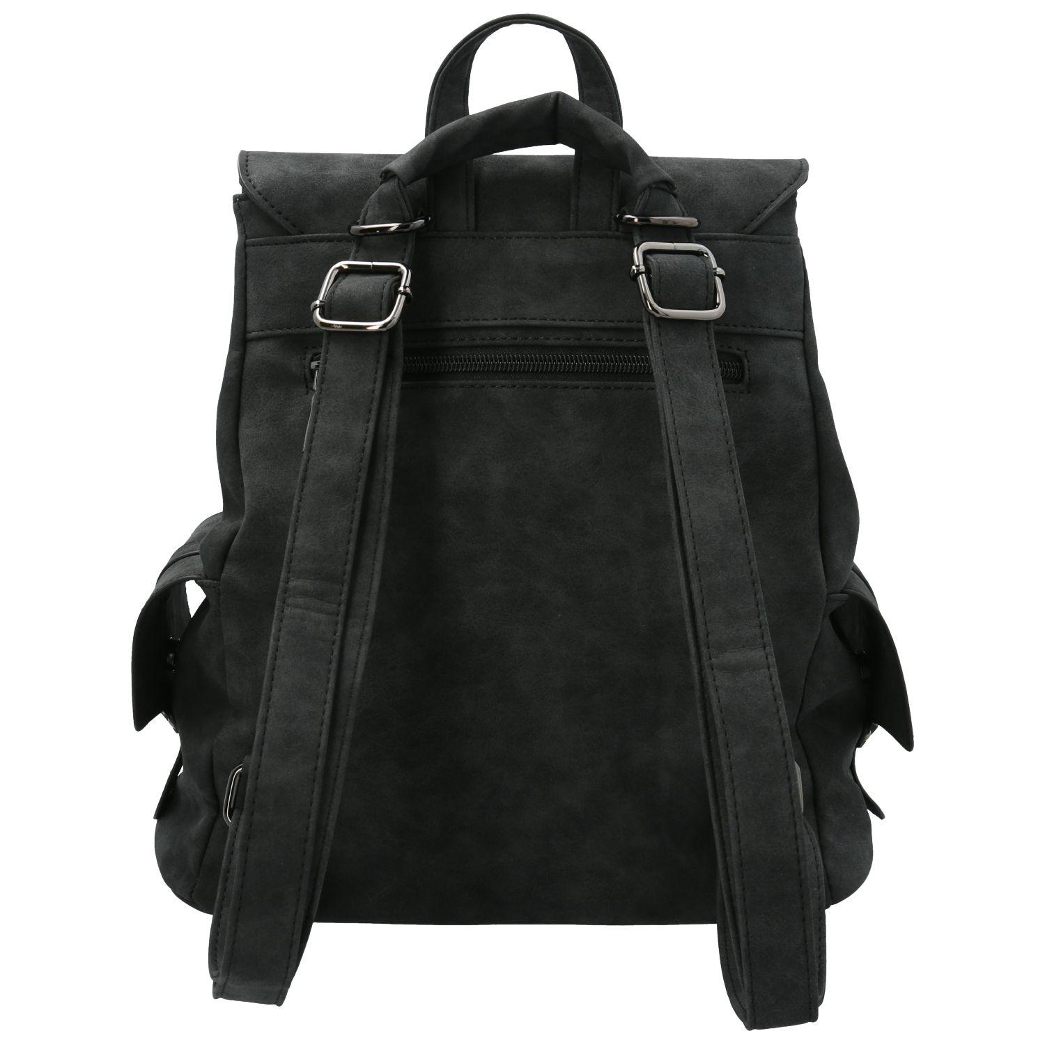 Cartera Rex Backbag Negro Mujer-2