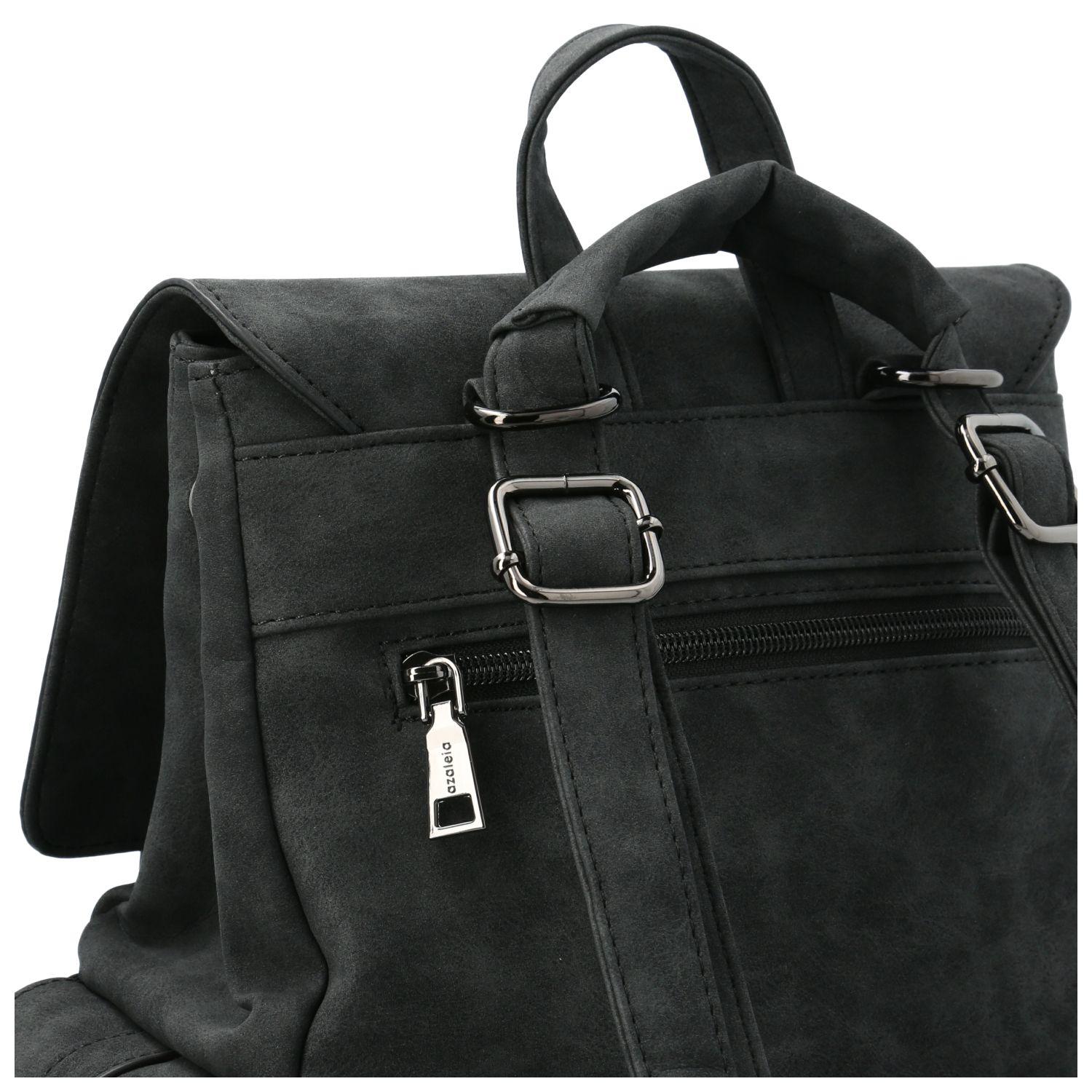 Cartera Rex Backbag Negro Mujer-3