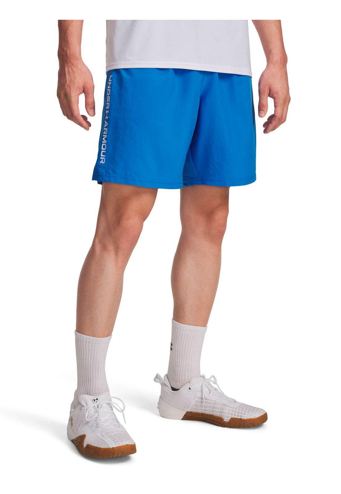 Short Training   hombre Tech Woven Wordmark Azul -0