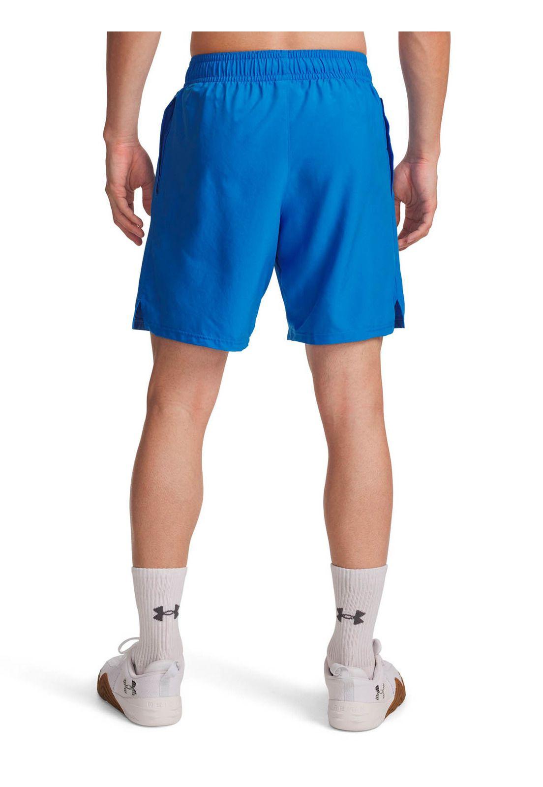 Short Training   hombre Tech Woven Wordmark Azul -1