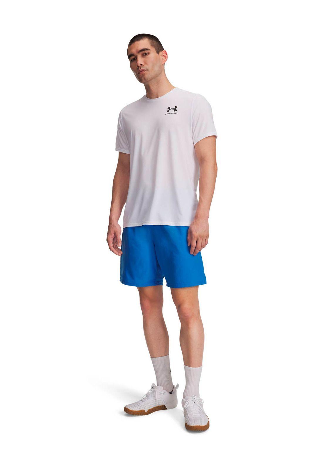Short Training   hombre Tech Woven Wordmark Azul -3