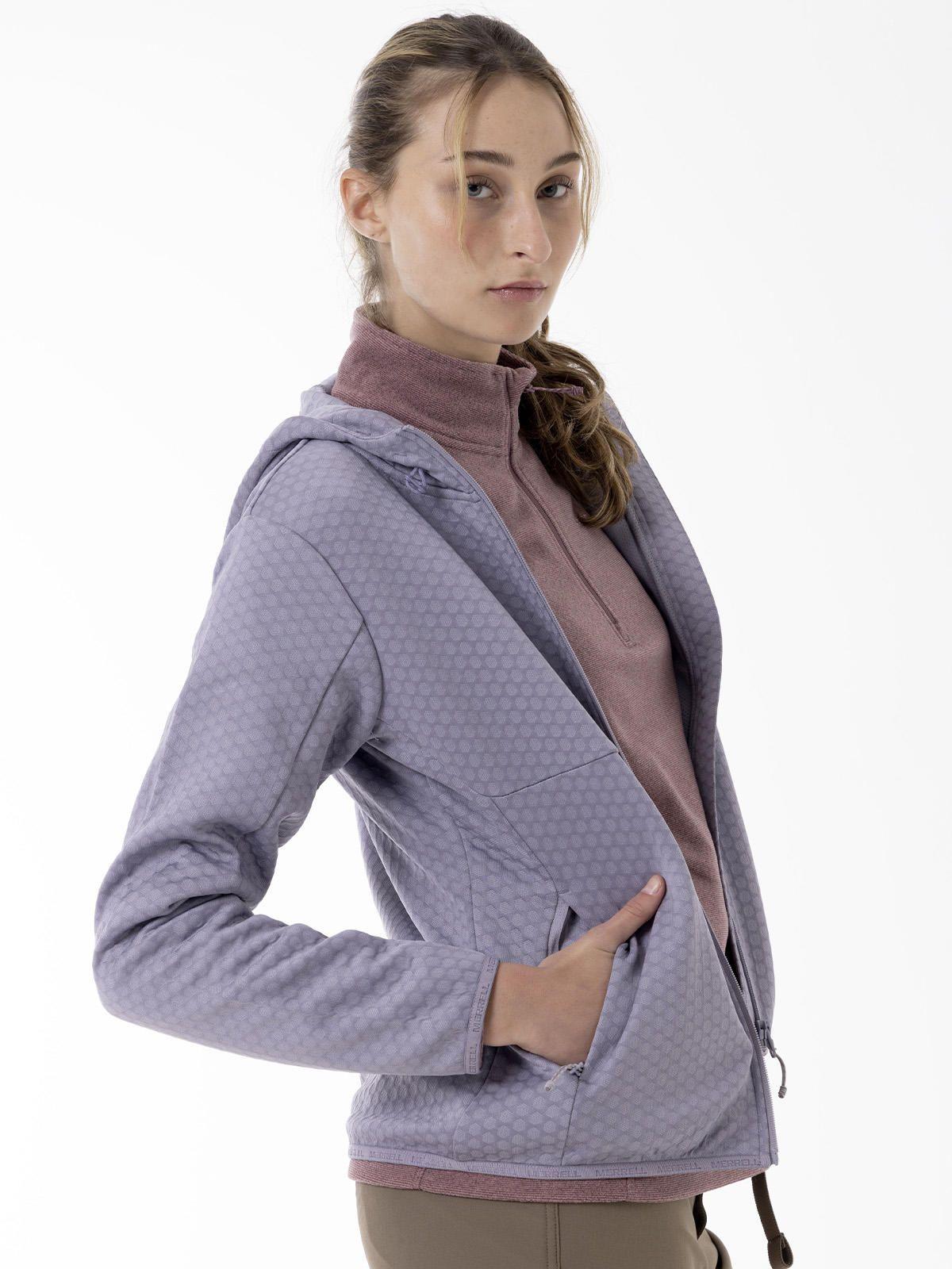 Polerón Mujer Hex Grid Fleece Morado-0
