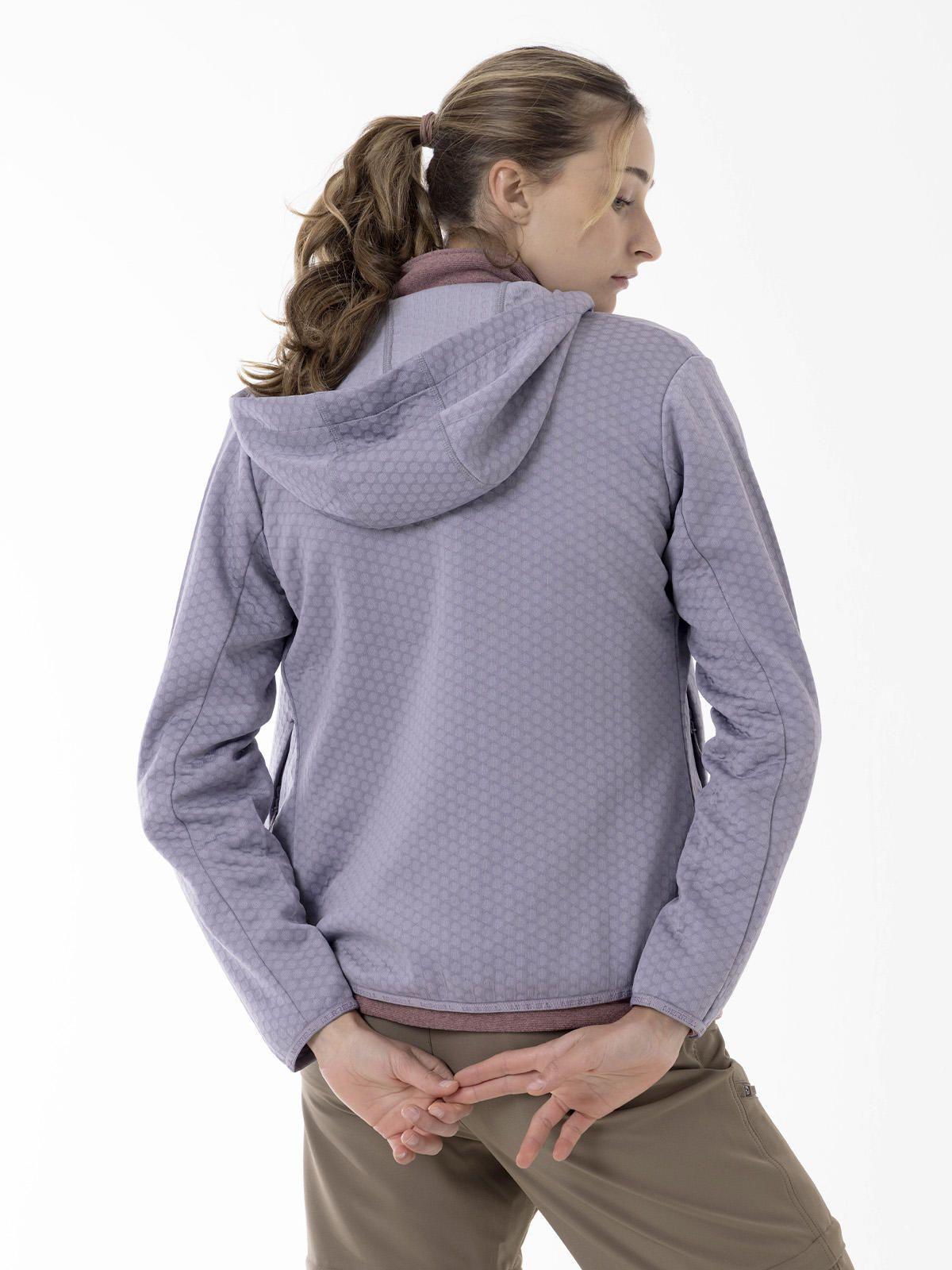 Polerón Mujer Hex Grid Fleece Morado-5