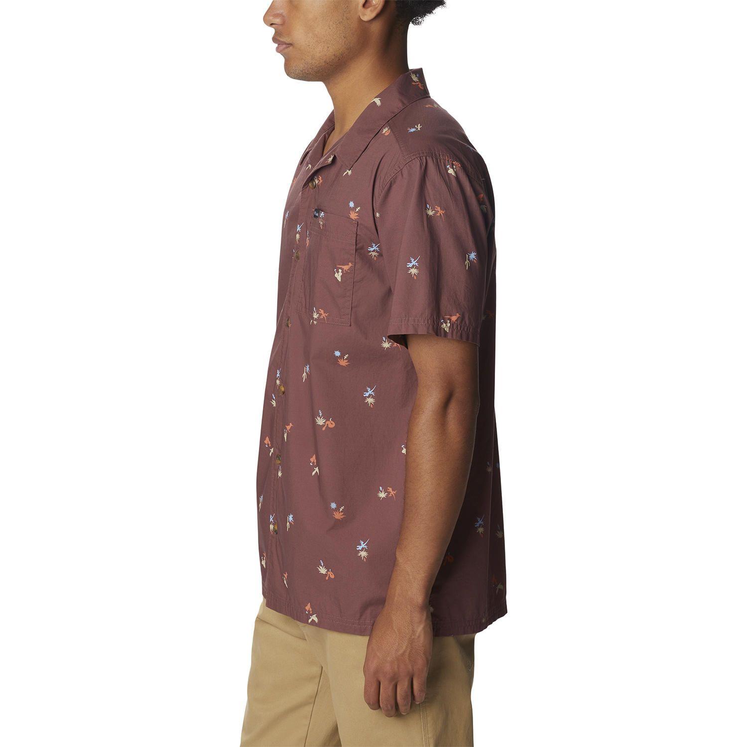 Camisa M/C Pine Canyon Short S Burdeo Hombre-1