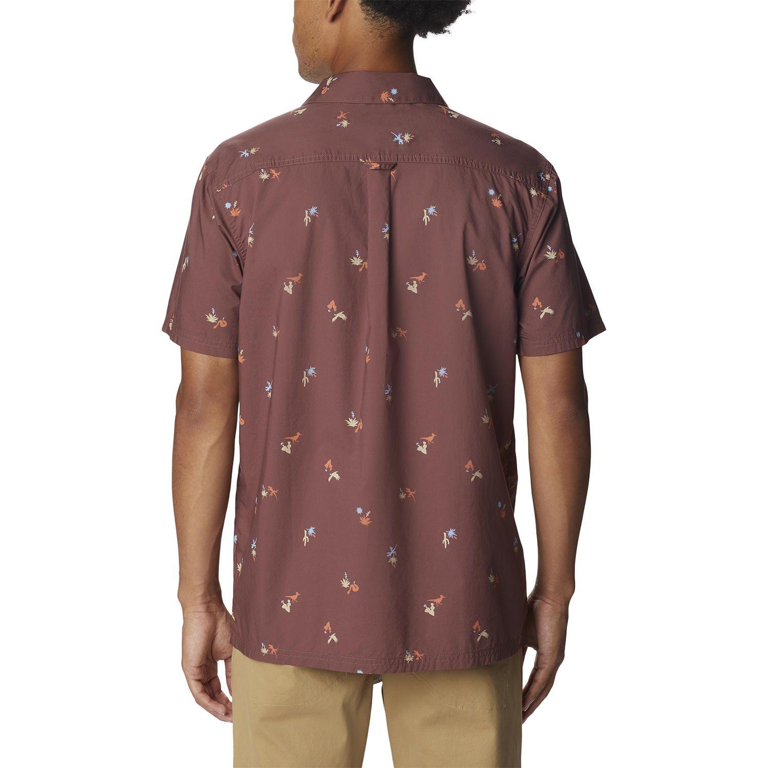 Camisa M/C Pine Canyon Short S Burdeo Hombre-3
