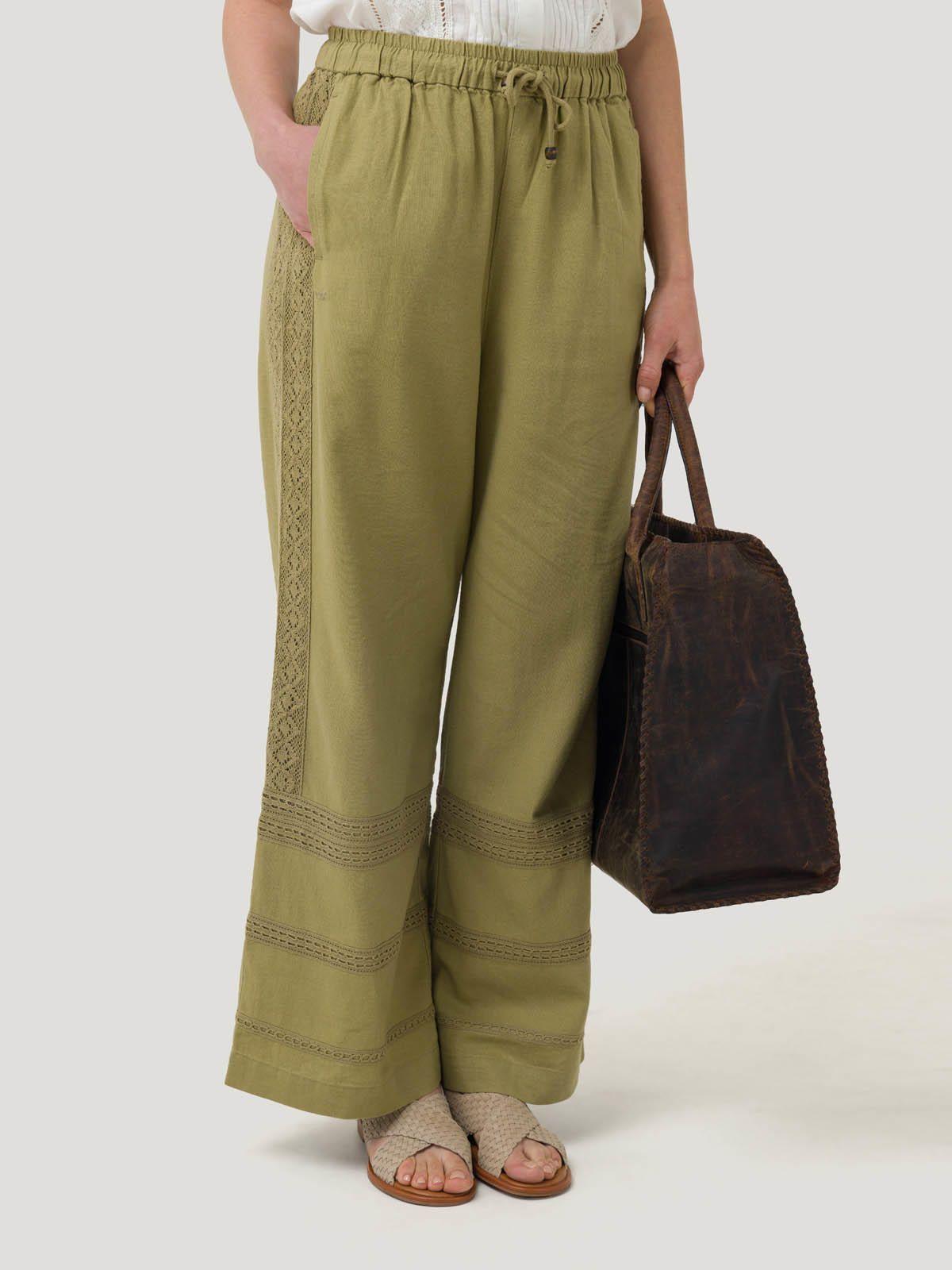 Pantalón Lino Orgánico Mujer Ava Beige -4
