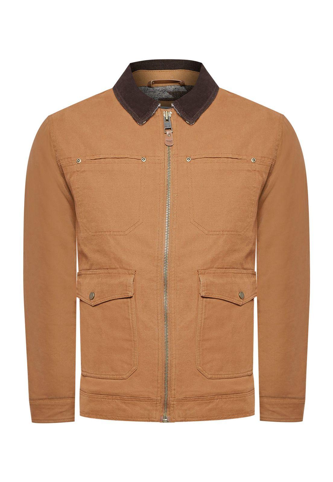 Chaqueta Algodón Orgánico Hombre Tundra Café-0