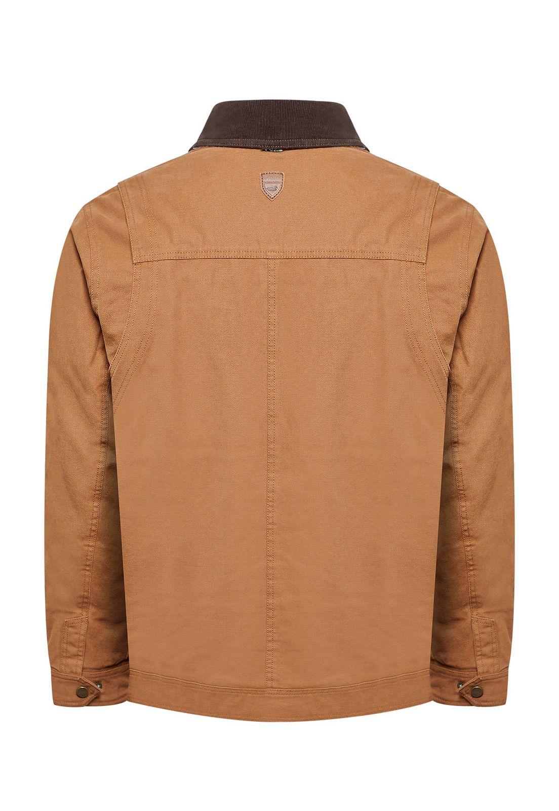 Chaqueta Algodón Orgánico Hombre Tundra Café-1
