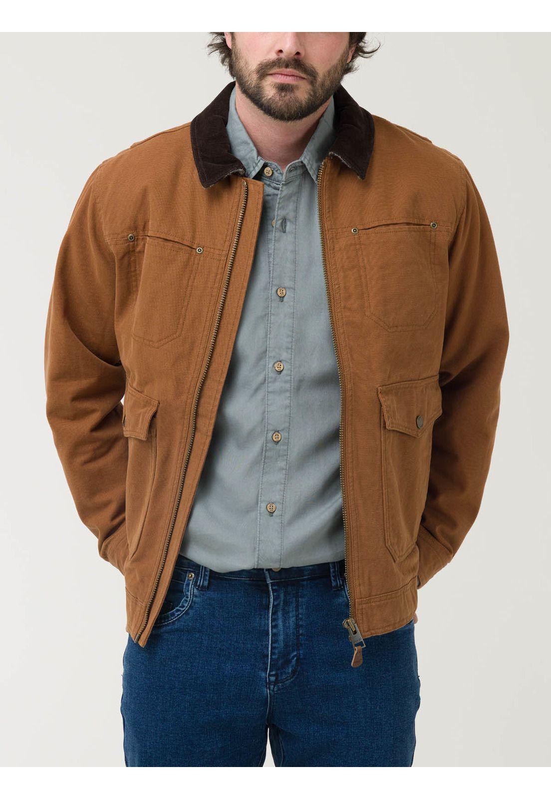 Chaqueta Algodón Orgánico Hombre Tundra Café-4