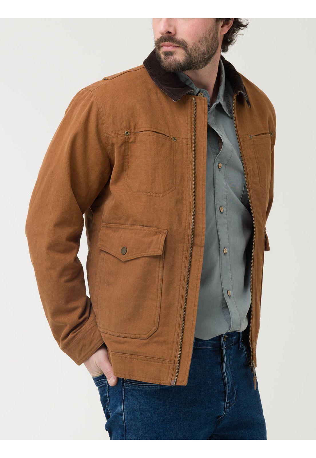 Chaqueta Algodón Orgánico Hombre Tundra Café-5