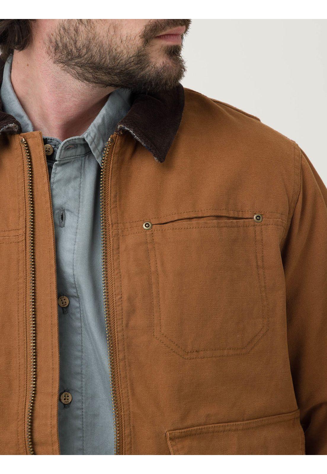 Chaqueta Algodón Orgánico Hombre Tundra Café-7