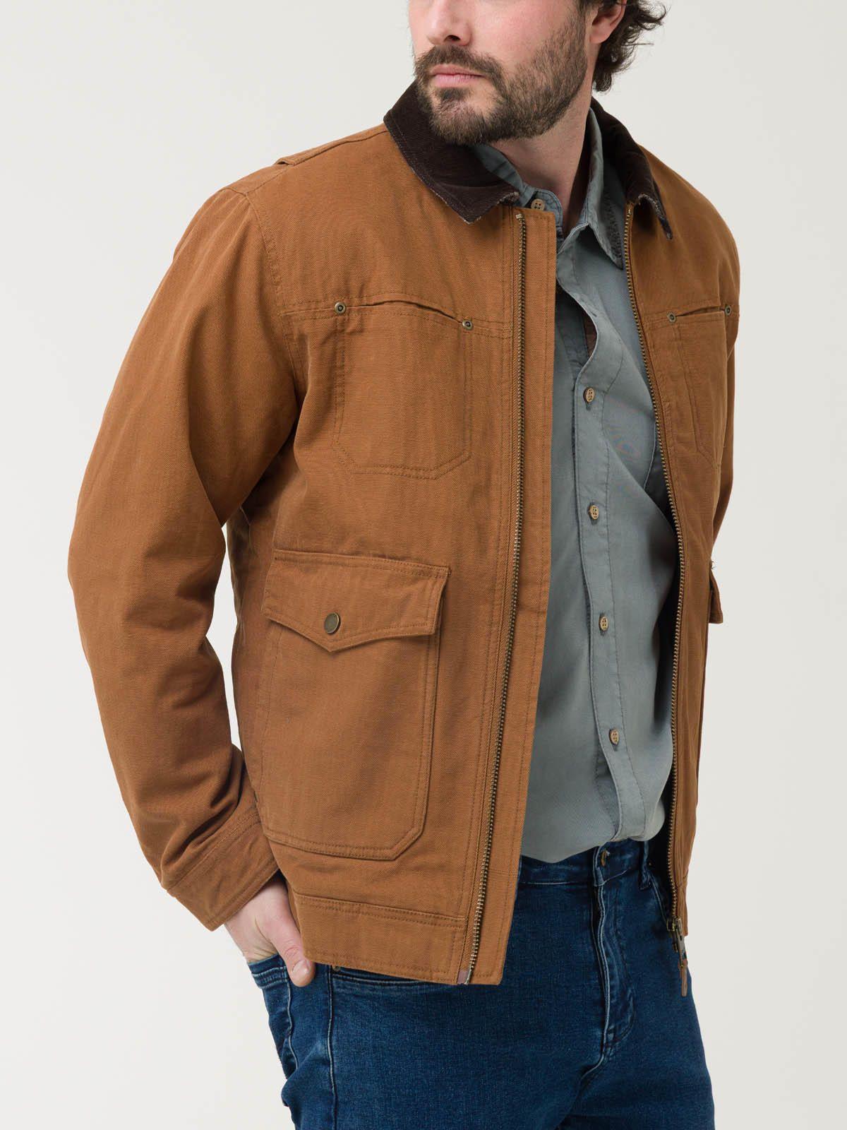 Chaqueta Algodón Orgánico Hombre Tundra Café-5