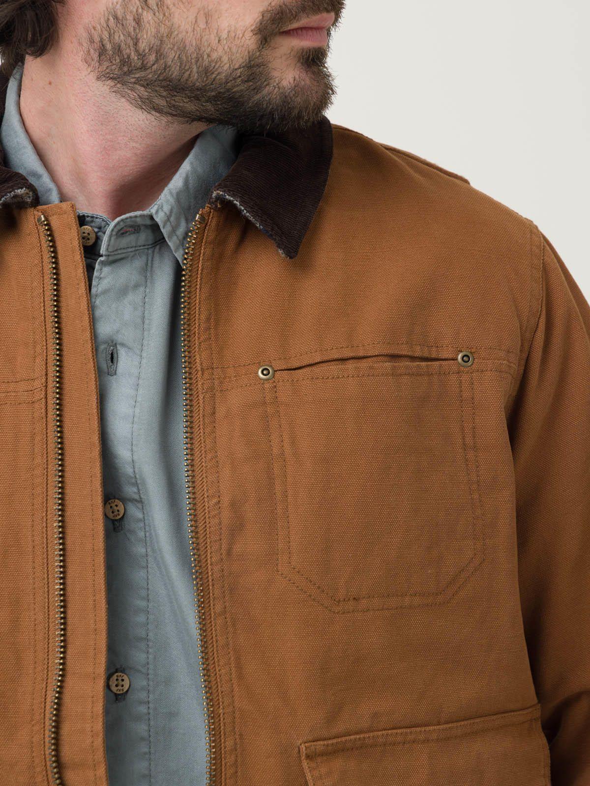 Chaqueta Algodón Orgánico Hombre Tundra Café-7